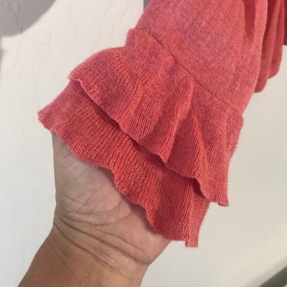 Chico’s | Cardigan Ruffle Cuff Long Sleeve Wrap L - Picture 2 of 4